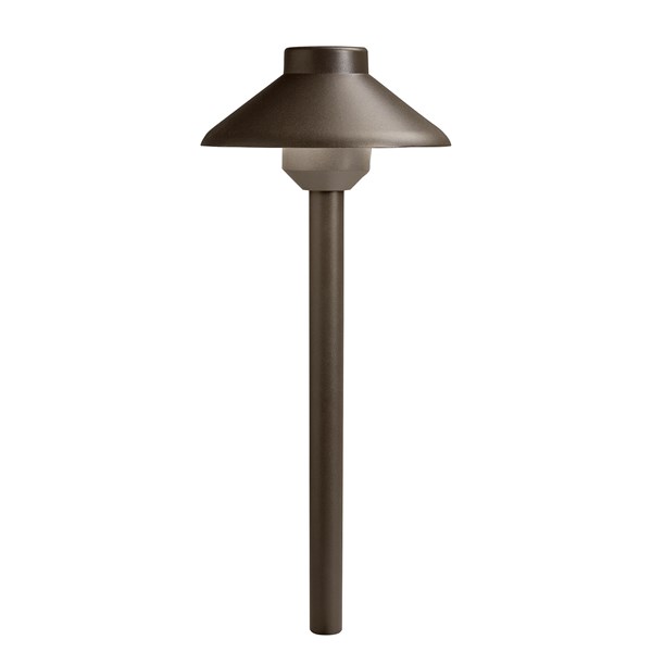 LED Stepped Dome Path Light 3000K - Bronze - Landscape Lighting