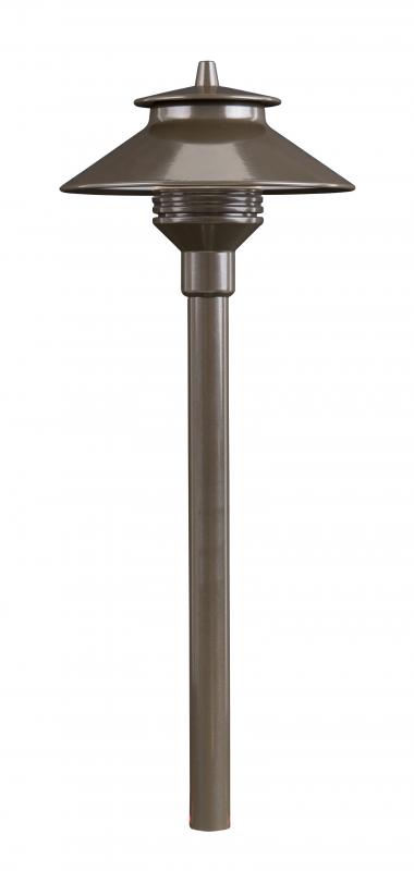 12" ZD 1 LED Path Light Riser - Bronze - Landscape Lighting