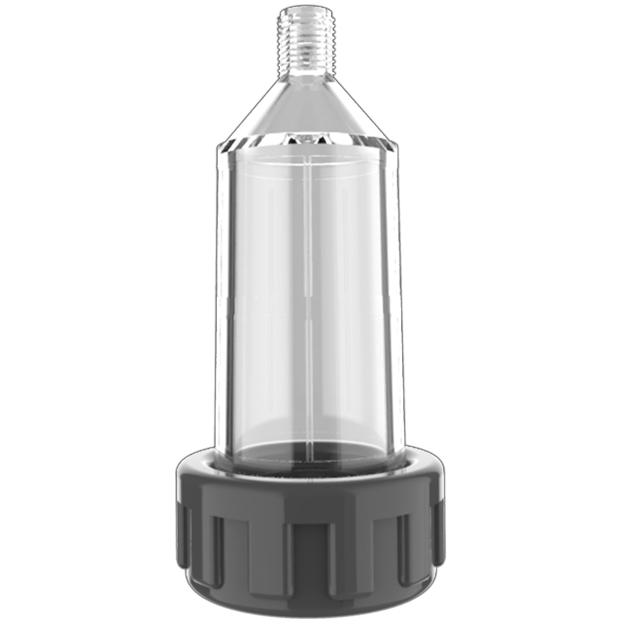 Clear Cannister For 1" In-Line Filter W/ Gray Nut - Irrigation