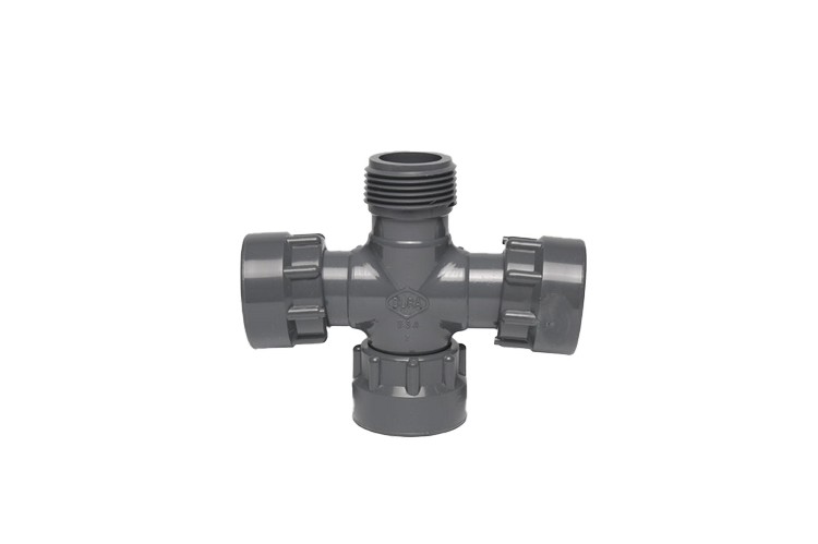 1" Manifold Swivel Cross Swivel X MPT X Swivel X Swivel - Irrigation