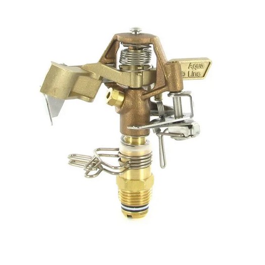 1/2" Brass Adjustable Impact Sprinkler W/ 5/32" Nozzle - Irrigation