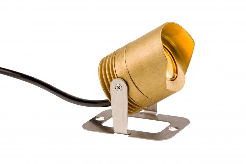 LL 3 LED Underwater Light - Brass - Landscape Lighting