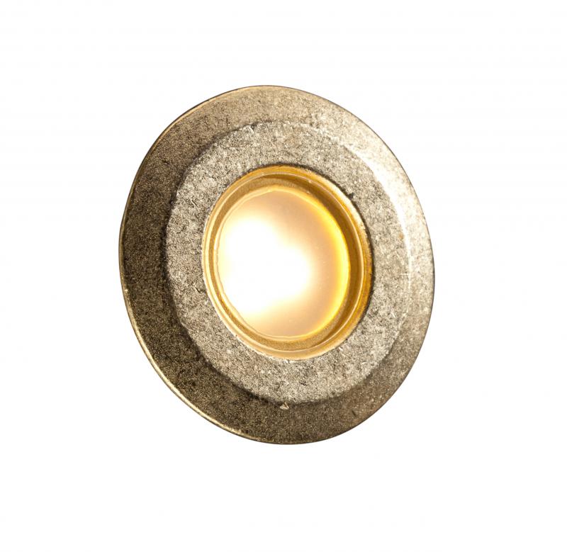 MO ZDC Wall Light - Round - Brass - Landscape Lighting