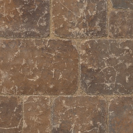 Mega Bergerac Tos Sq 68P 8L Toscana Square Tumbled 80mm - Hardscape