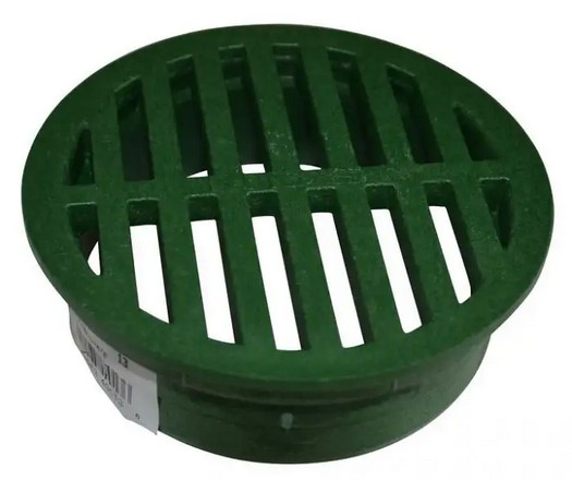 4" Round Grate - Green - Landscaping