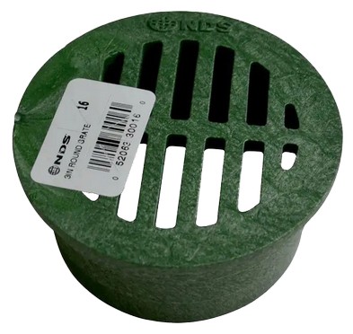 3" Round Grate - Green - Landscaping