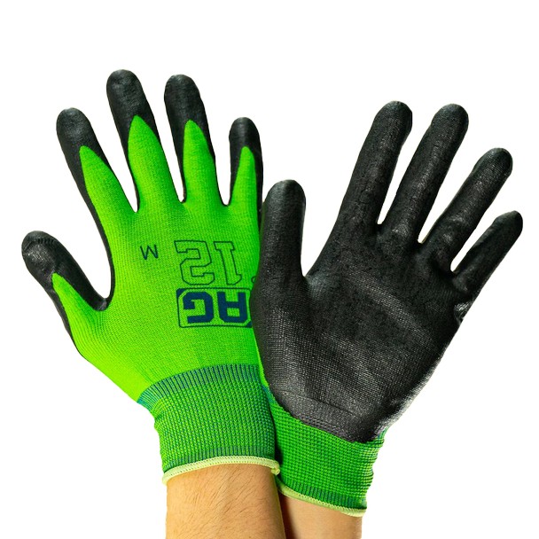 AG P12 Green Gloves Large - Tools & Accessories